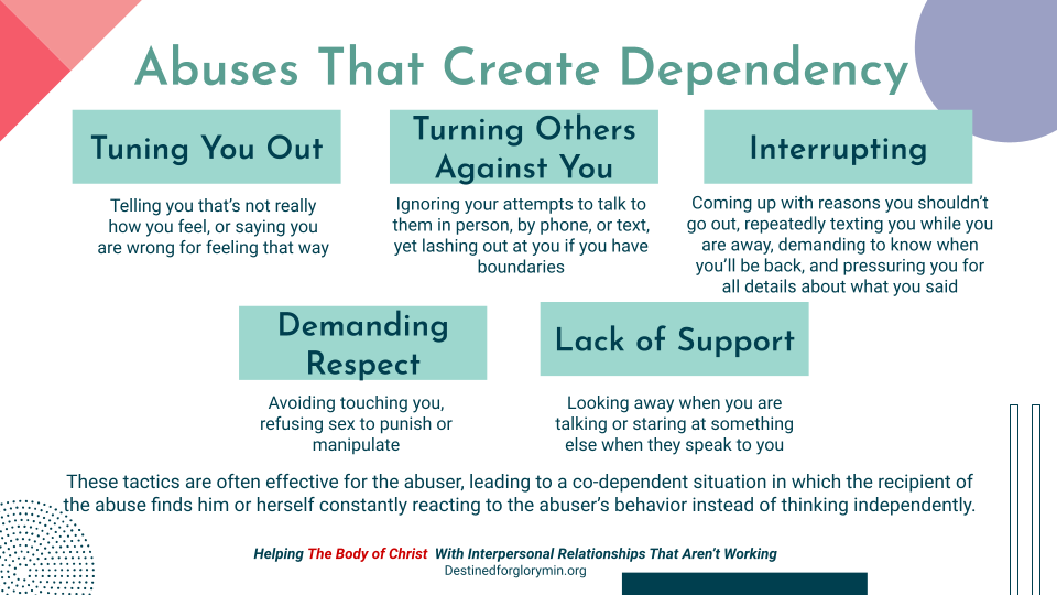 abuses that create dependency