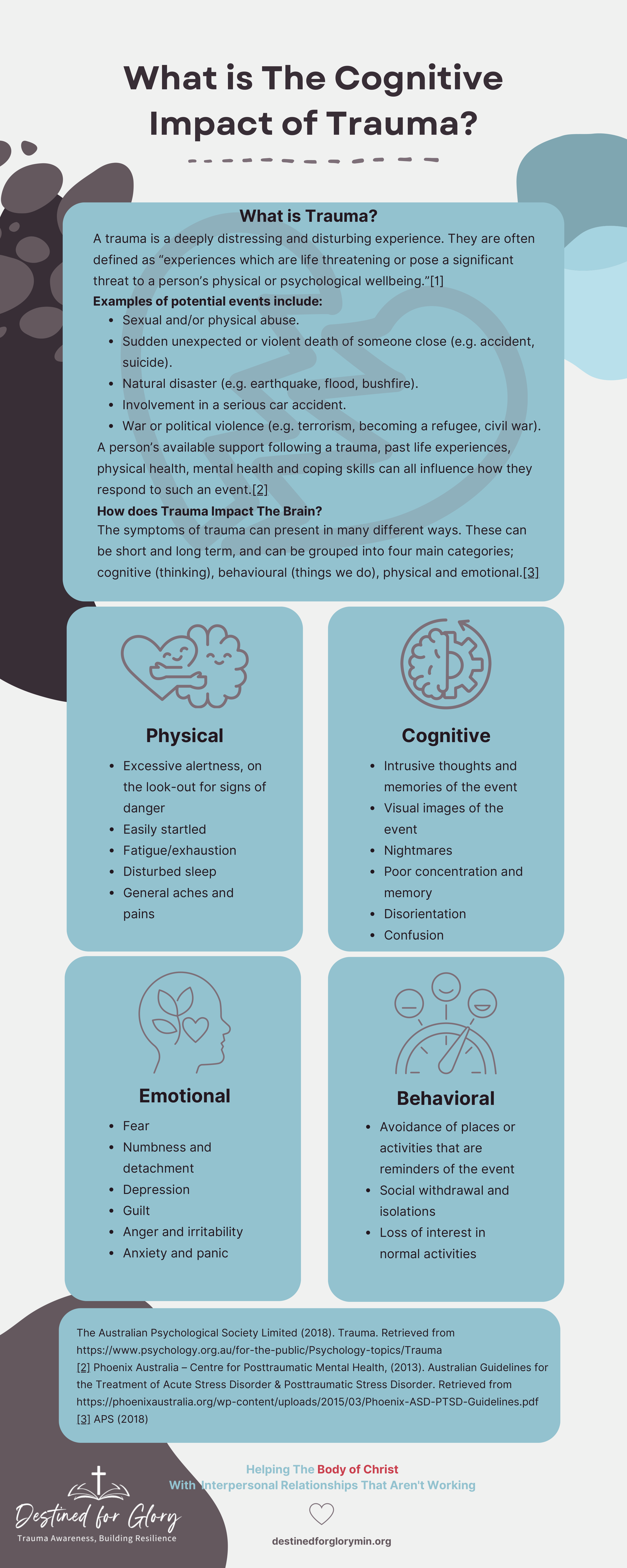 what is the cognitive impact of trauma